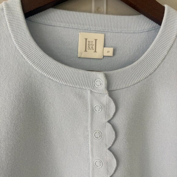 Helsa Women's Blue Cardigan Set (Includes Top and Shorts) - Picture 9 of 13